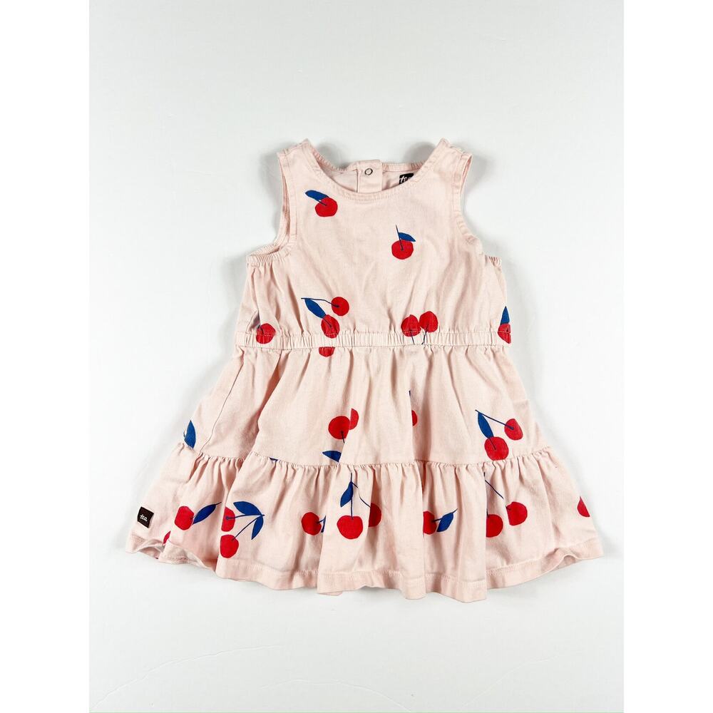 Tea Collection Giant Ginjas Cherries Twirl Tank Dress girls size 2 - Picture 2 of 8